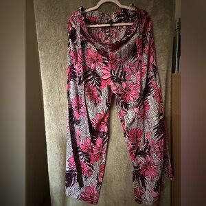 New Look Pink Floral Pants